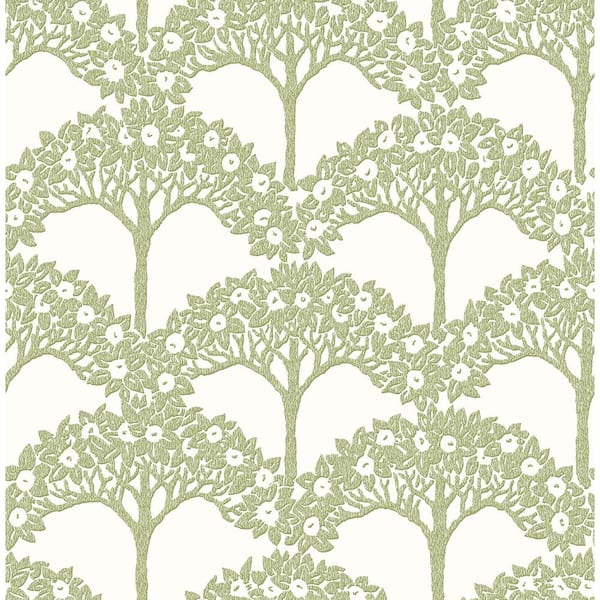 NuWallpaper Green Finley Peel and Stick Wallpaper