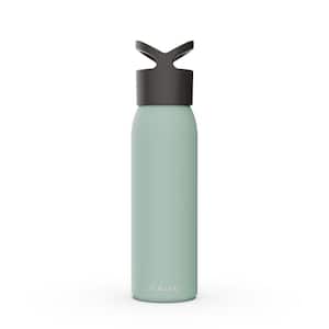 24 oz. Sea Foam Reusable Single Wall Aluminum Water Bottle with Threaded Lid