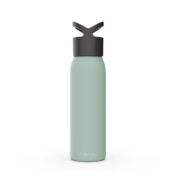 Liberty 24 oz. Sea Foam Reusable Single Wall Aluminum Water Bottle with  Threaded Lid 2422000000STBLK - The Home Depot