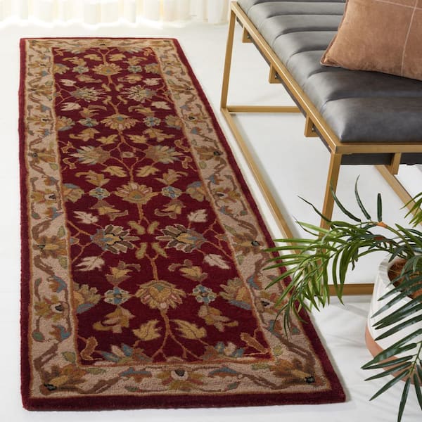 Heritage Red/Ivory 2 ft. x 8 ft. Border Runner Rug
