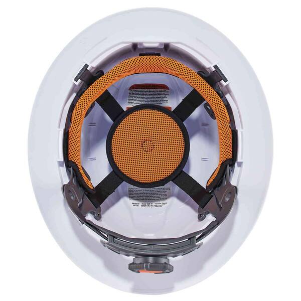 Skullerz Class E Hard Hat with Full Brim Ratchet Suspension LED