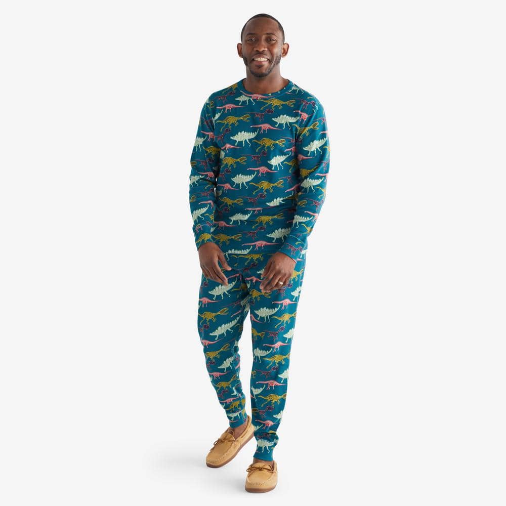 Family PJs Macys Mens Pajamas Size XL Comical Moose on Navy Blue