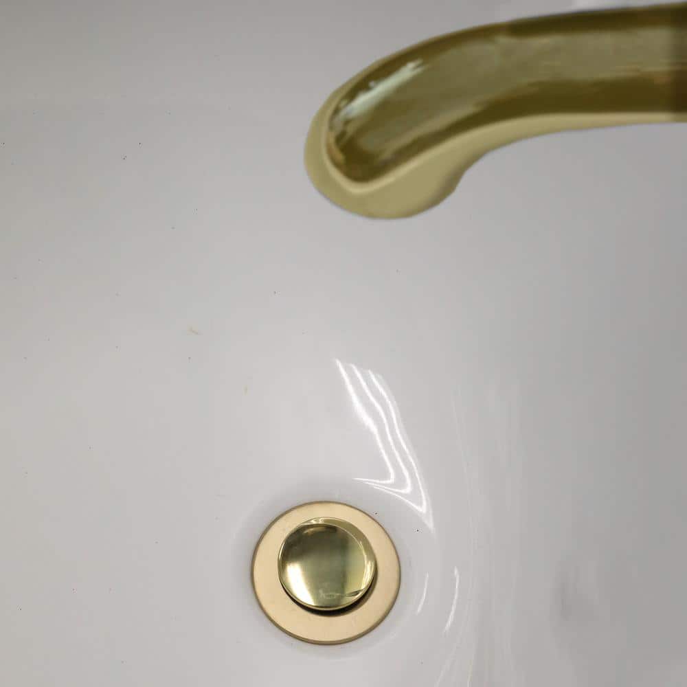 1.4 in. Polished Brass Plastic Replacement Pop-Up Stopper