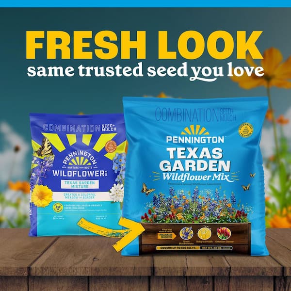 Pennington 2 lb. Wildflower Texas Garden Mix 100513255 - The Home Depot