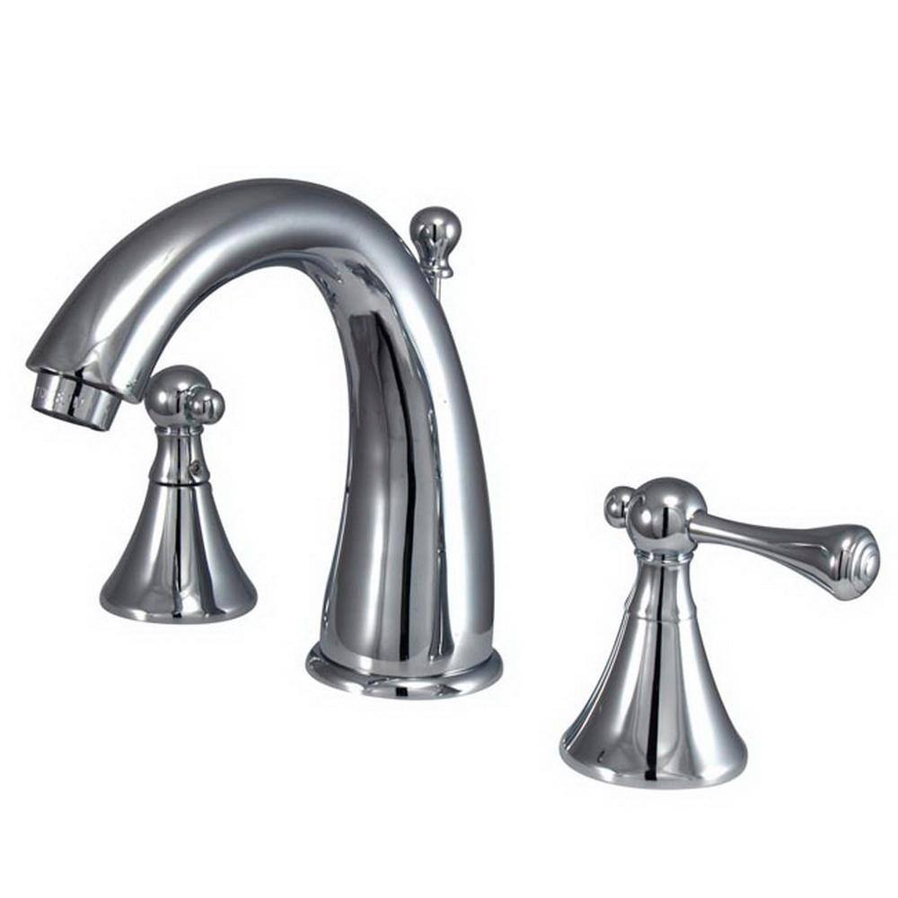 Kingston Brass Sutton 8 in. Widespread 2-Handle Bathroom Faucet in ...