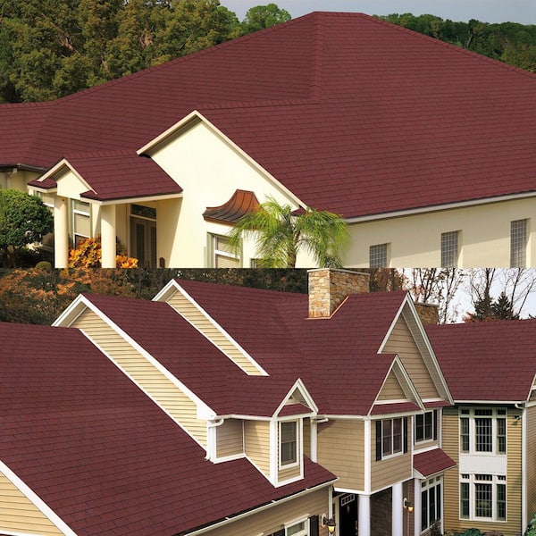 Laybus Roofing Shingles 3-Tab (Red) 8-Pack 39.4