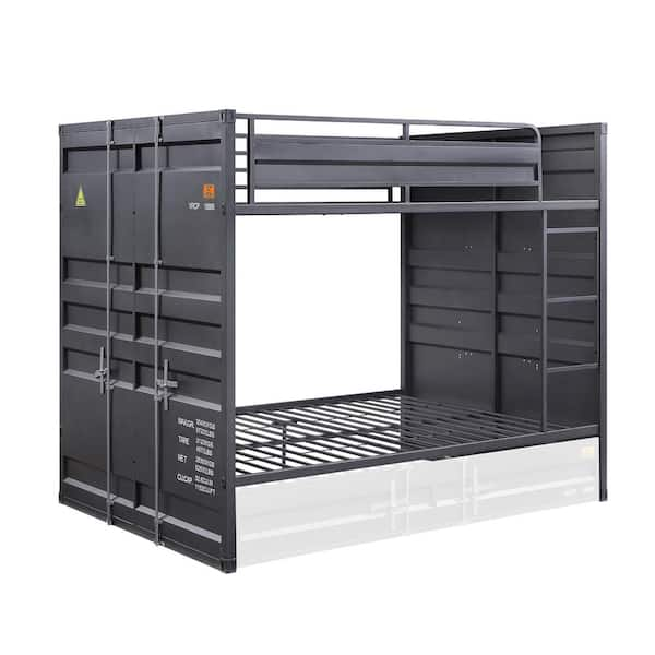 Acme Furniture Cargo Full over Full Bunk Bed in Gunmetal