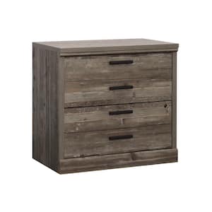 Aspen Post Pebble Pine Lateral File Cabinet with Locking Drawers