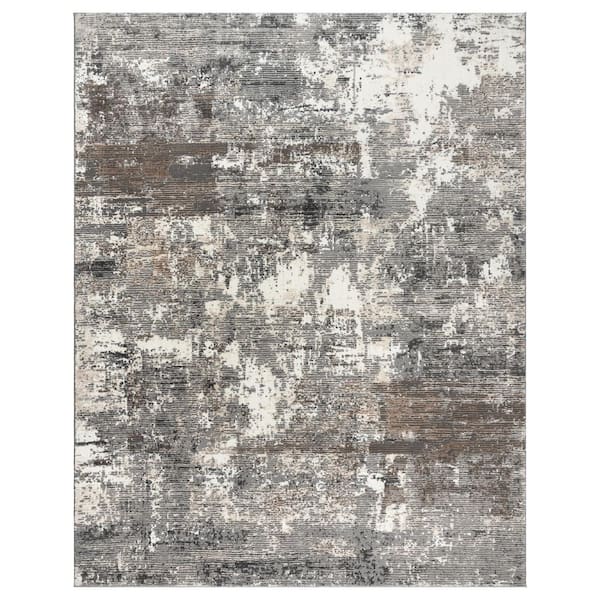 Gertmenian Kielo Bonty Gray 6 ft. x 9 ft. Abstract Indoor Area Rug