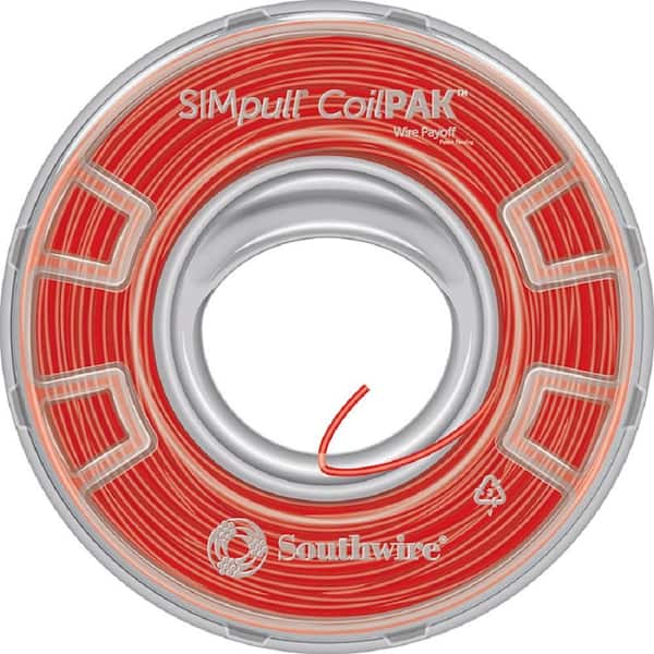 Southwire 1000 ft. 12 Red Solid CU CoilPAK SIMpull THHN Wire