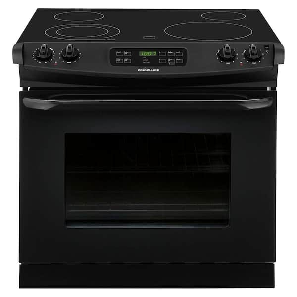 Frigidaire 30 in. 4.6 cu. ft. Drop-In Electric Range with Self-Cleaning in Black