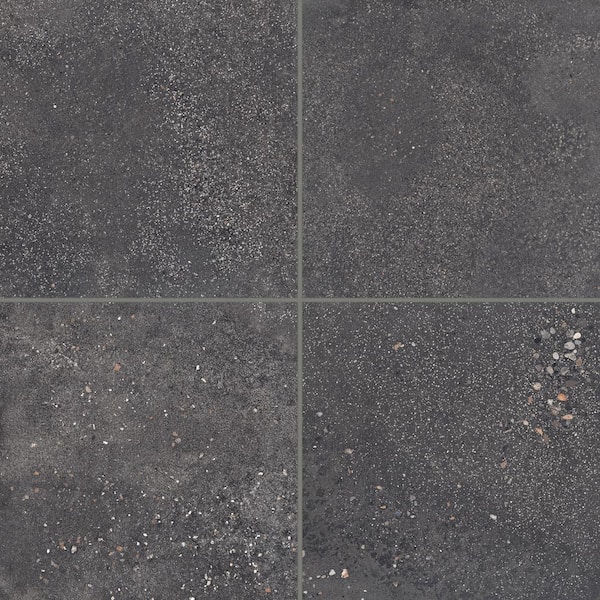 Bedrosians Area 51 Square 24 in. x 24 in. Matte Black Porcelain Tile (16 sq. ft./Case)