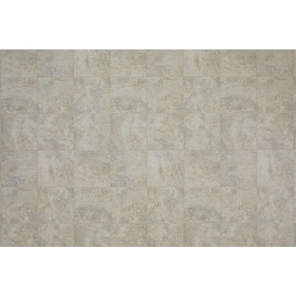 Take Home Sample - Taupe Gray Tile 10 MIL x 6 in. x 9 in. Waterproof Vinyl Sheet Flooring price history on PriceWatchPro