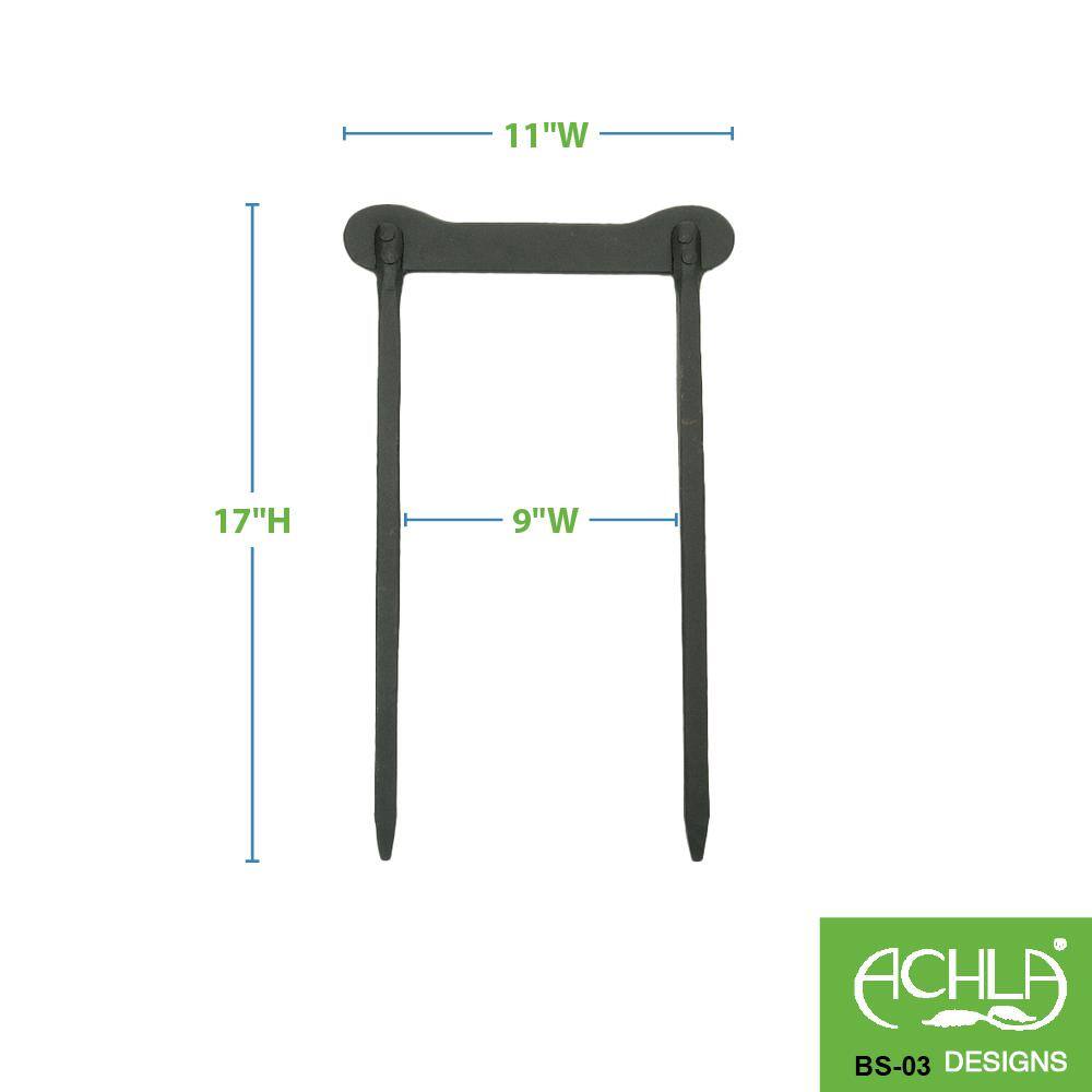 Black Powder-Coated Metal Boot Scraper for Outdoor Entryway