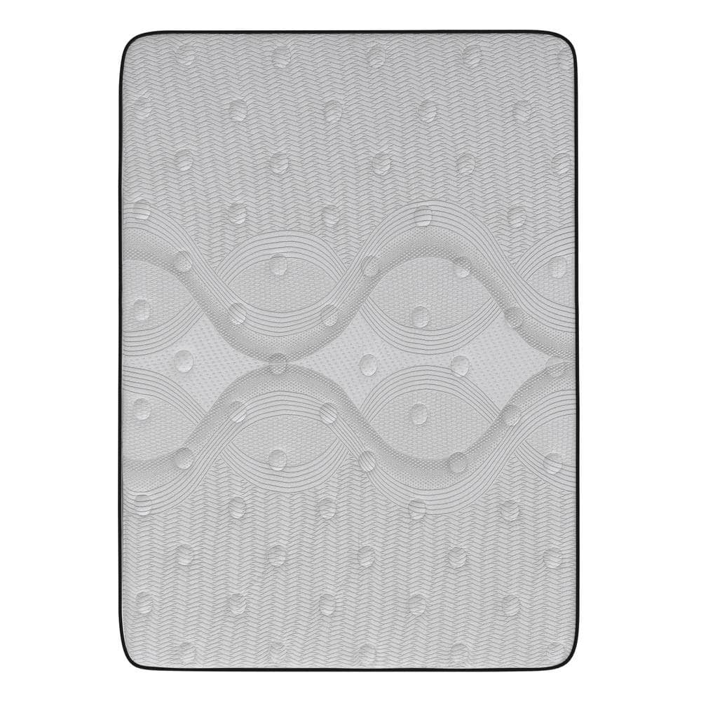 Full 12" Black and White Innerspring Adjustable Mattress
