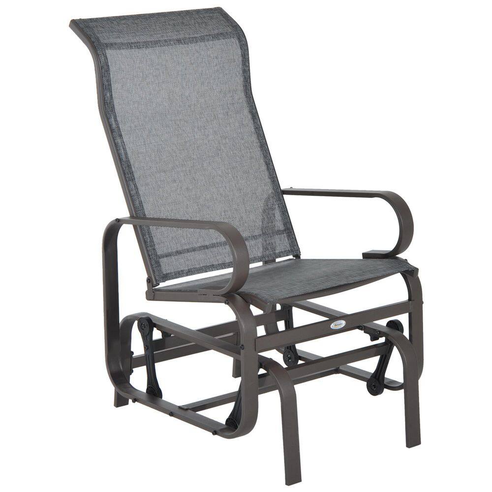 Metal Outdoor Glider Chair, Gliders for Outside Patio with Smooth Rocking Mechanism and Lightweight Construction price history on PriceWatchPro