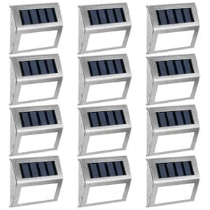 Solar Metallic Integrated LED Deck Rail Light (12-Pack)