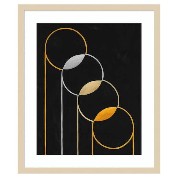 Amanti Art Metallic Meditation I by Grace Popp 1 Piece Framed Giclee Abstract Art Print 25 in. x 21 in.
