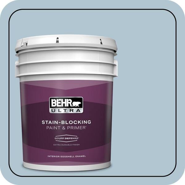 BEHR ULTRA 5 gal. #MQ5-50 Opal Waters Extra Durable Eggshell Enamel Interior Paint & Primer