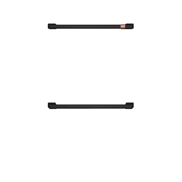 27 in. Double Wall Oven Handle Kit in Flat Black