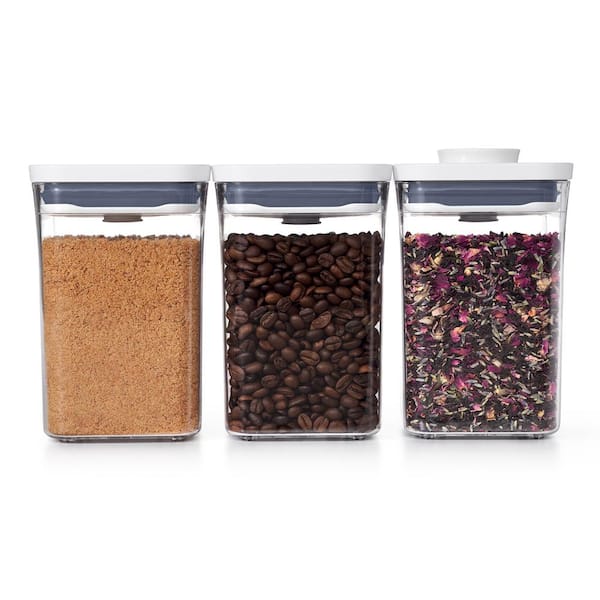 OXO 3-Piece Small Square Short Pop Container Set