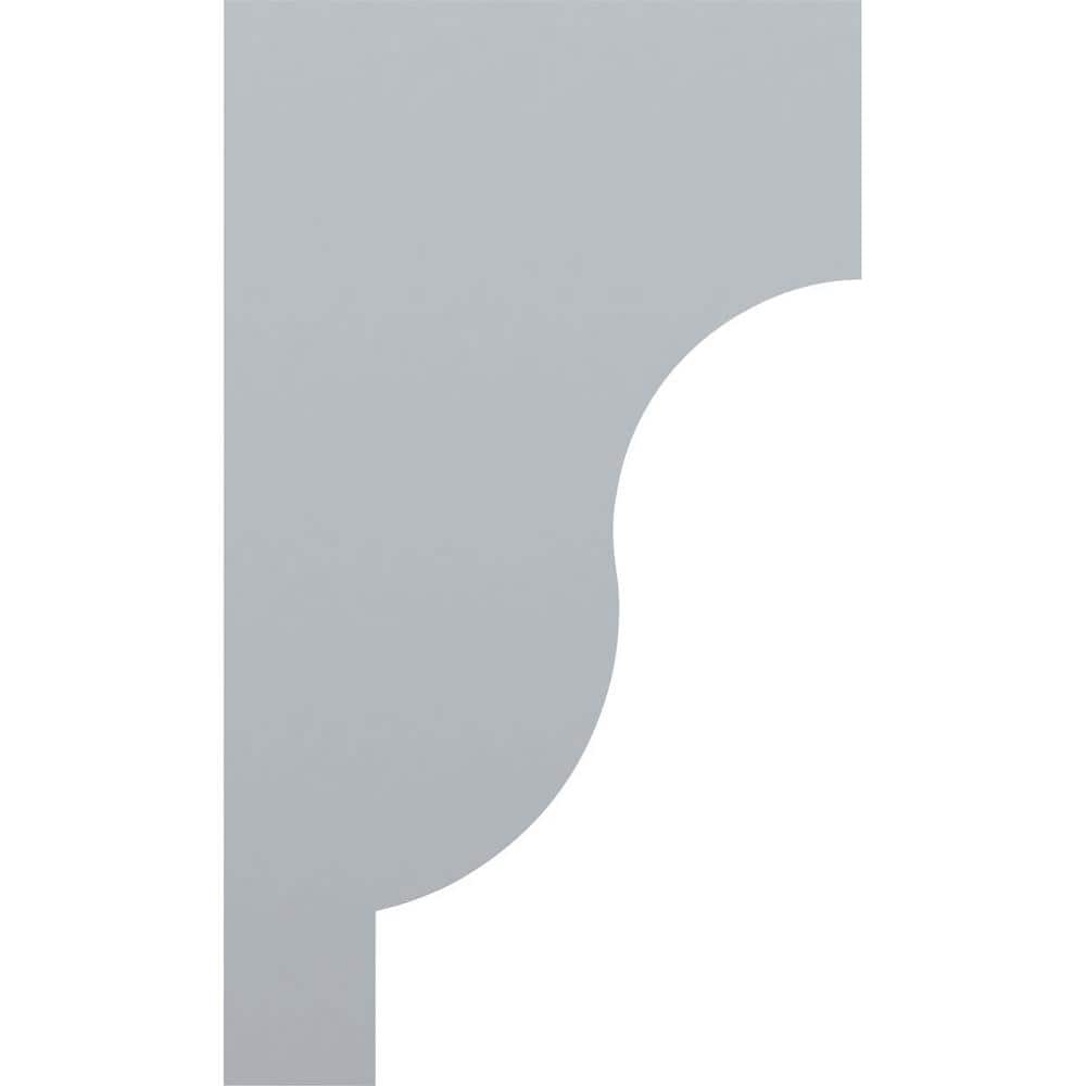 Primed White Urethane Traditional Decorative Corbel 10" Height