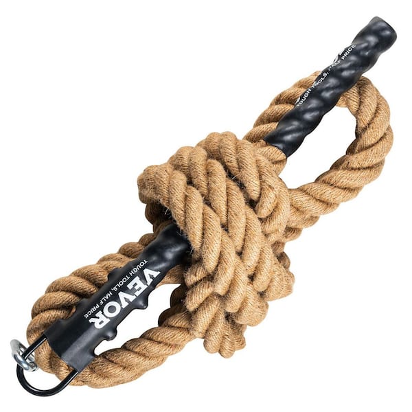 Gym Climbing Rope, 1.5 in. Diameter 20 ft. Length Gym Fitness Training Rope, Gym Exercise Workout Rope, Climbing Rope