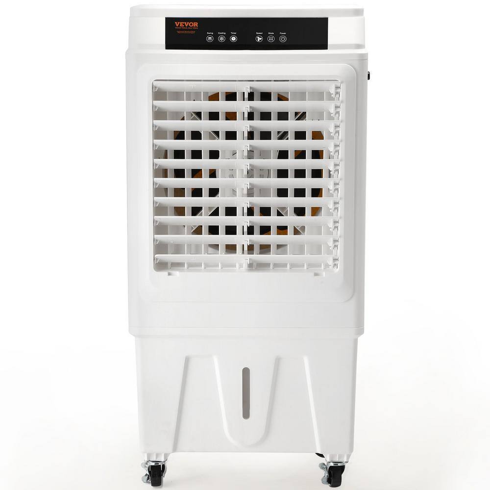 VEVOR 3100 CFM White Portable Evaporative Air Cooler with Remote Control