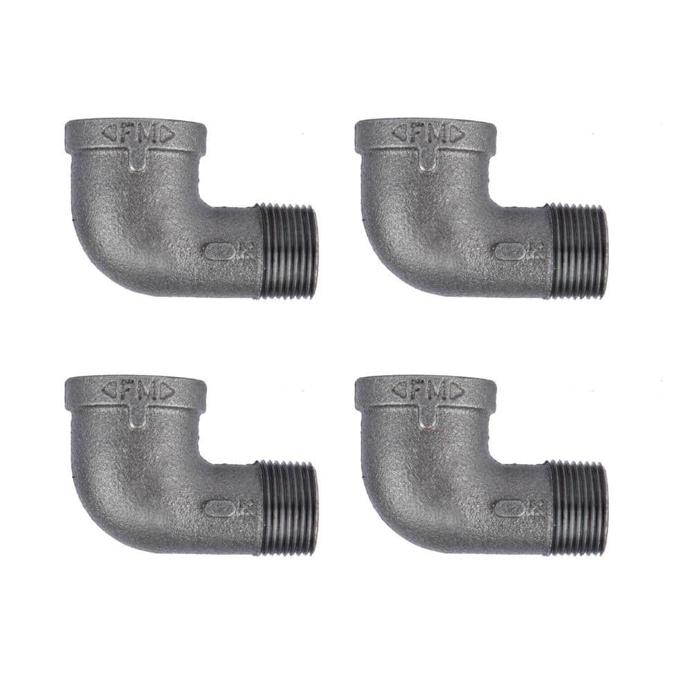 1 in. Black Iron 90 Degree Street Elbow Fitting (4-Pack) price history on PriceWatchPro