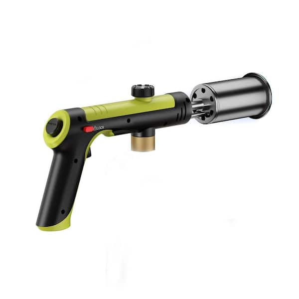Aluminum Alloy Adjustable Propane Torch with Safety Lock and 1-Touch Max Fire for Kitchen and Outdoor Use
