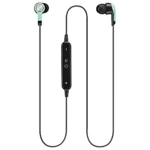 Bluetooth Wireless Earbuds with In-Line Volume Controls, Mint Teal