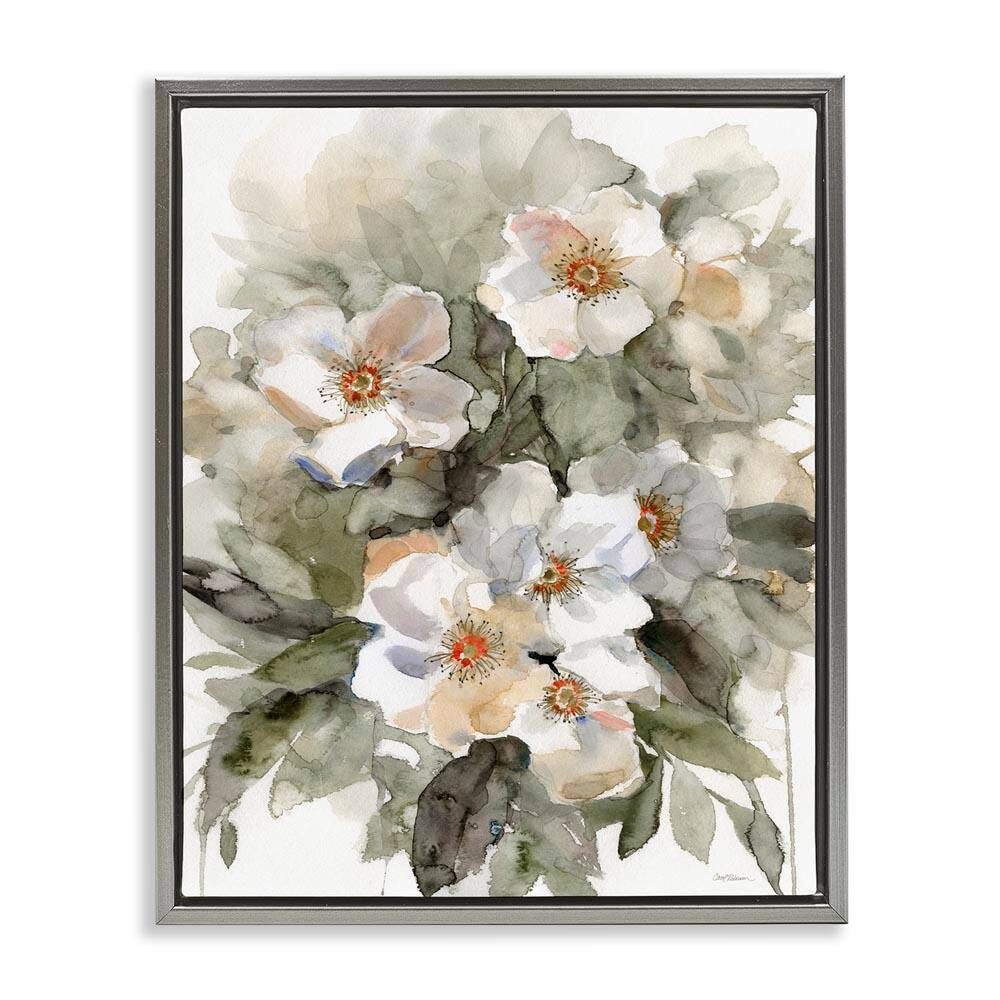 Abstract Floral Bundle by Carol Robinson Gray Floater Frame Nature Graphic Art Print 21 in. x 17 in. price history on PriceWatchPro
