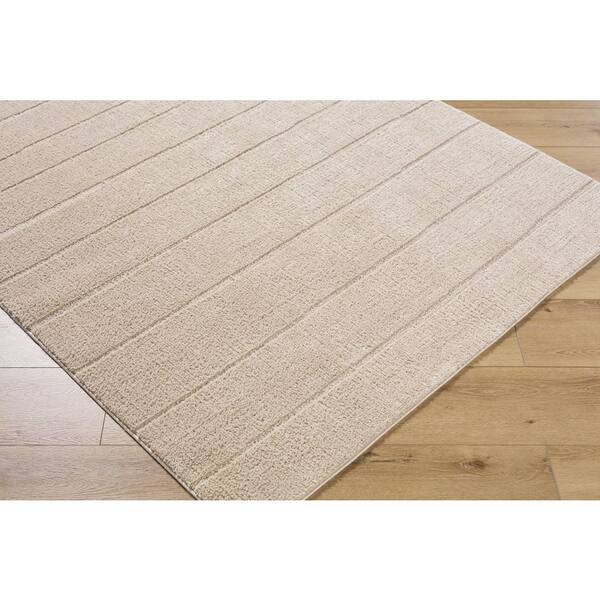 Livabliss x Our PNW Home Cascade Taupe 7 ft. x 9 ft. Global Indoor Area Rug