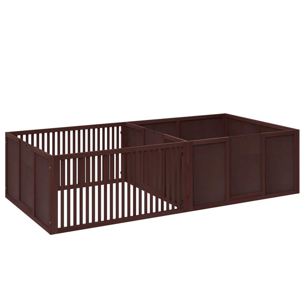81 in. x 40 in. Box for Dogs Built for Mother's Comfort, Newborn Puppy Supplies, Puppy Playpen w/ Entrance Door, Coffee price history on PriceWatchPro