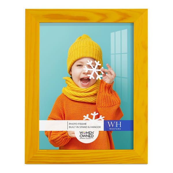 Wexford Home Woodgrain 6 in. x 8 in. Sunflower Yellow Picture Frame
