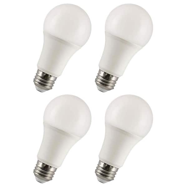 75-Watt Equivalent A19 LED Light Bulb, E26 Base, General Purpose, CEC Title 20 & JA8 Compliant (4-Pack)