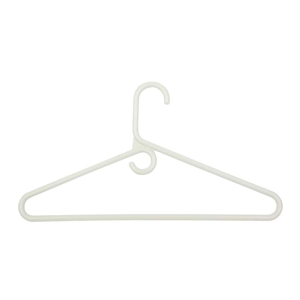 Break-Resistant 17 inch Clear Plastic Coat Hangers