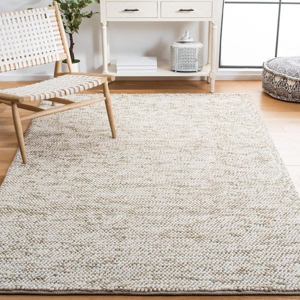 Natura 10 ft. x 14 ft. Sage/Ivory Uniform Marle Area Rug