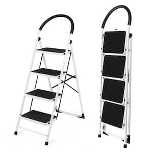 4.58 ft. Steel Foldable 4 Step Ladder (10 ft. Reach) 330 lbs. Load Capacity Type IA Duty Rating