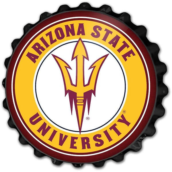 The Fan-Brand 19 in. Arizona State Sun Devils Plastic Bottle Cap Decorative  Sign NCAZST-210-01A - The Home Depot