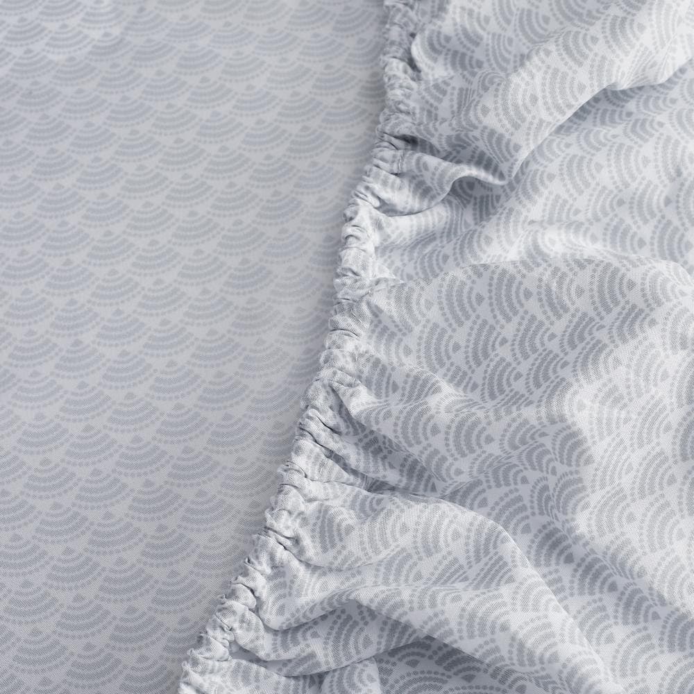Full Gray Microfiber Reversible Bed in a Bag Set