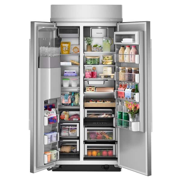 KitchenAid 36 in. 20.8 cu.ft. Built-In Side-by-Side Refrigerator