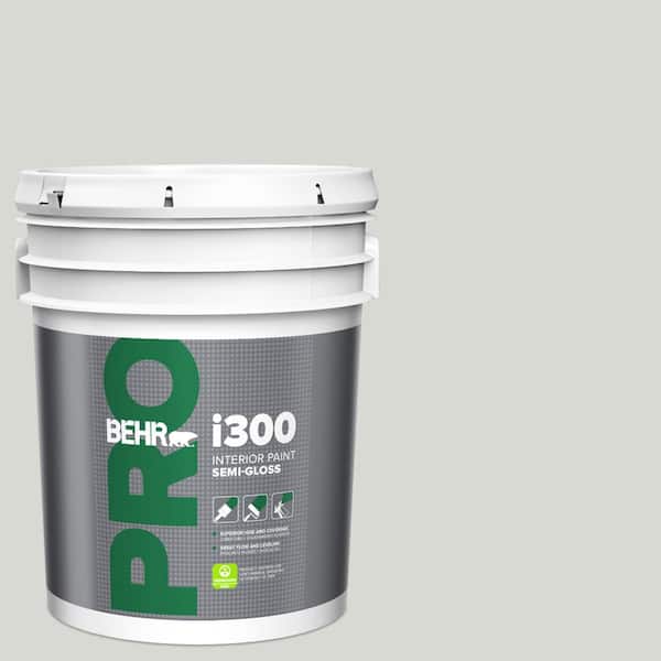 BEHR PRO 5 gal. #ICC-23 Silver Tradition Semi-Gloss Interior Paint