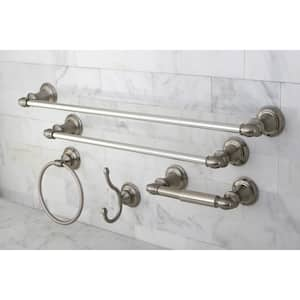 Provence 5-Piece Bathroom Accessory Set in Brushed Nickel