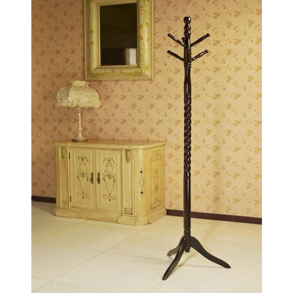 Cherry 6-Hook Coat Rack - thumbnail 3