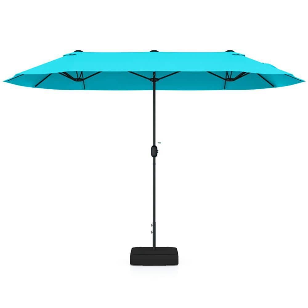 13ft Double-Sided Twin Market Patio Umbrella With Crank Handle Turquoise price history on PriceWatchPro