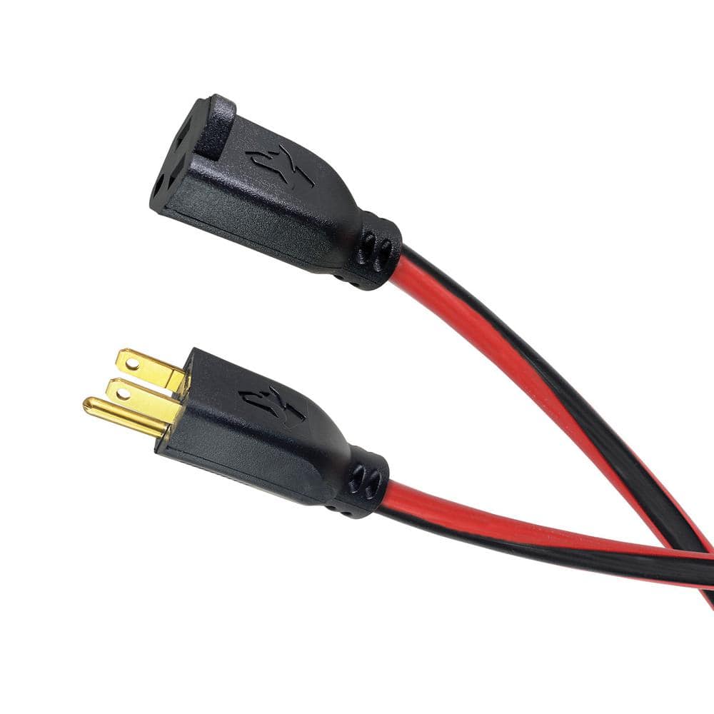 Husky 50 ft. 14/3 Medium Duty Indoor/Outdoor Extension Cord, Red/Black 63050HY