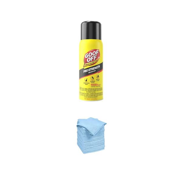 14 in. x 14 in. Microfiber Cloth Towels and 12 fl. oz. Latex Paint Remover Combo (24-Pack)
