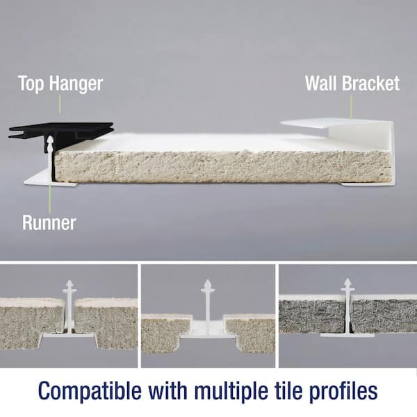 CEILINGMAX - 64 sq. ft. White Surface Mount Ceiling Grid Kit