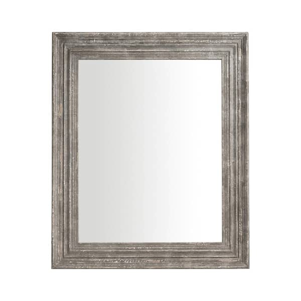 matrix decor 30 in. W x 35 in. H Rectangular Farmhouse Framed Wall Bathroom Vanity Mirror